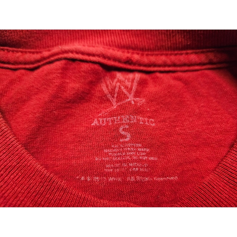 WWE John Cena You Can't See Me T-Shirt Men Size S Red Cotton 2010s Used - Picture 9 of 12